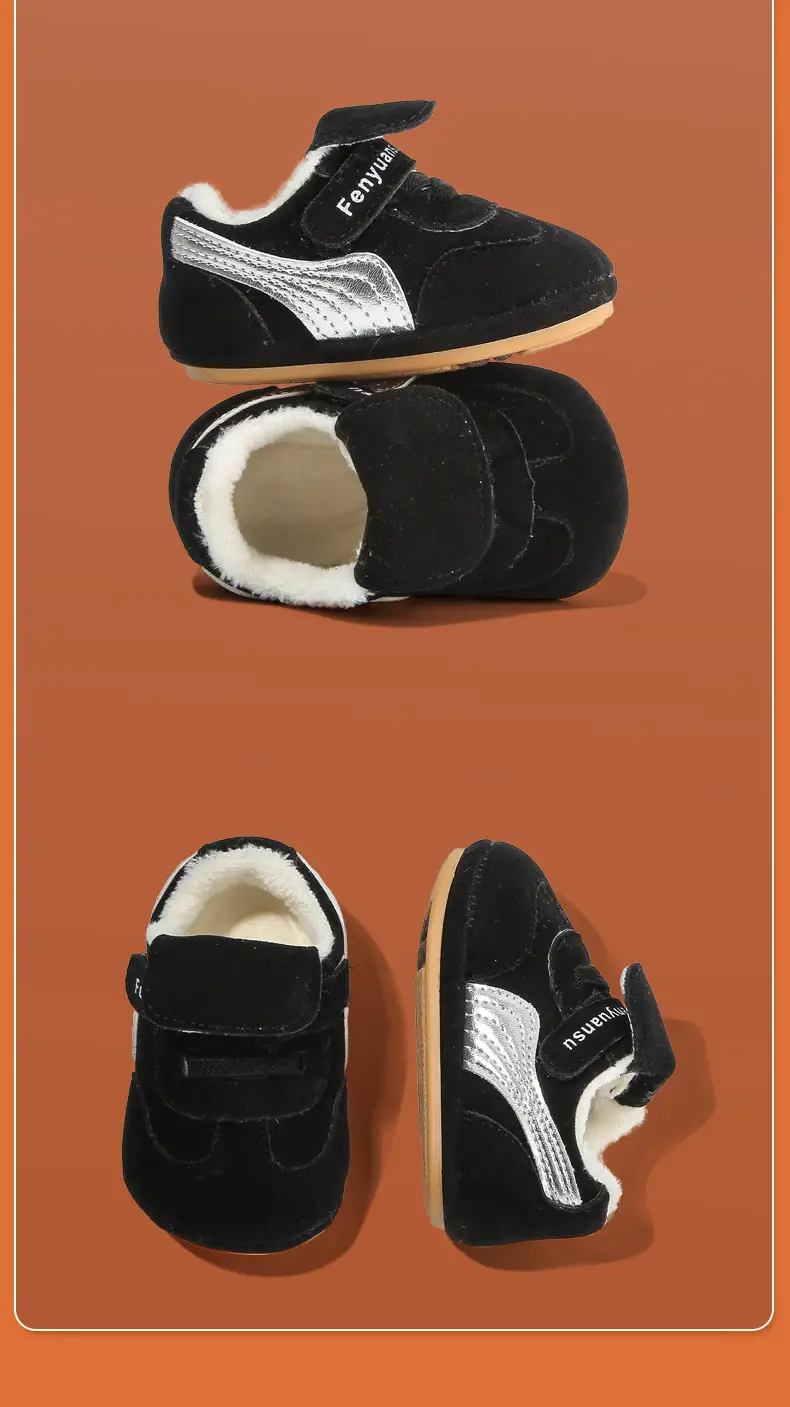Baby Winter Shoes Black Cotton 6-12 Months — feature 27