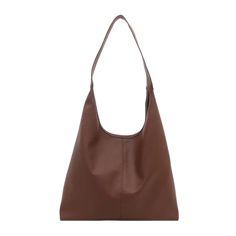 Women's Retro Bucket Shoulder Bag Brown 2024 Winter - Image 3