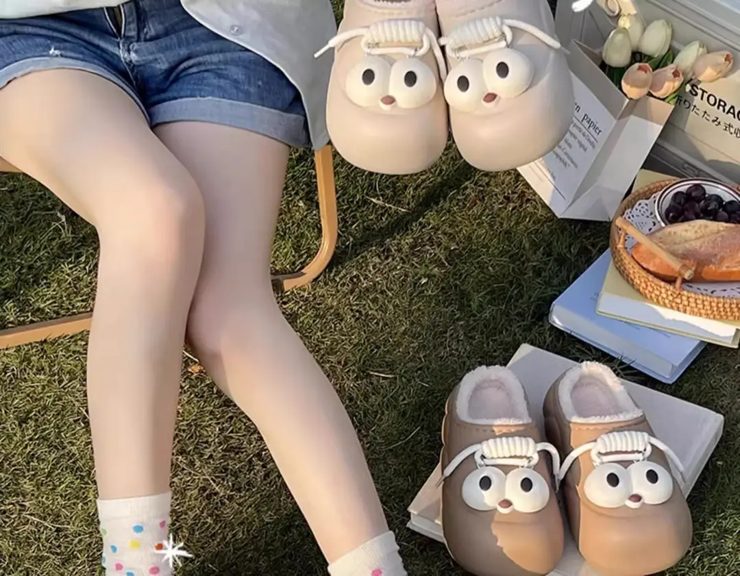 Thick-Soled Cotton Slippers for Women 2024 Winter New Style Student Dormitory Outer Wear Waterproof and Cold-Proof Confinement Warm and Versatile Plush — feature 15