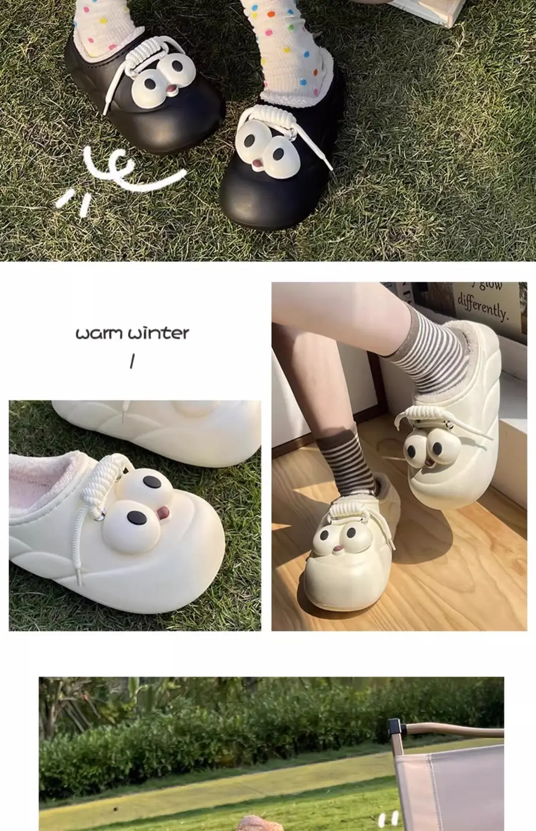 Thick-Soled Cotton Slippers for Women 2024 Winter New Style Student Dormitory Outer Wear Waterproof and Cold-Proof Confinement Warm and Versatile Plush — feature 16