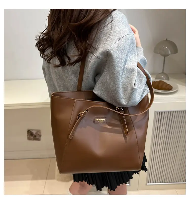 New Korean Style Brown Tote Bag for Women — feature 11