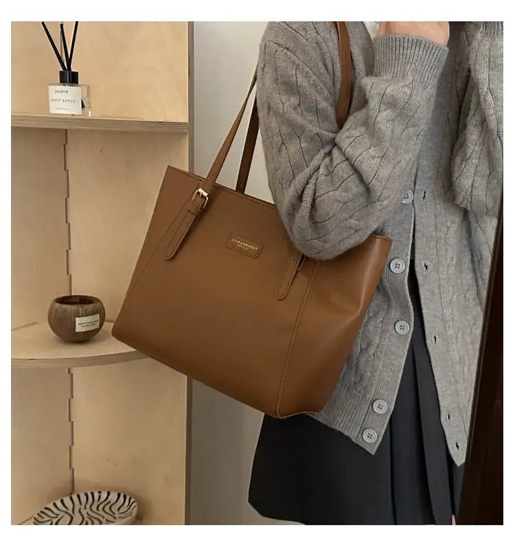 New Korean Style Brown Tote Bag for Women — feature 16