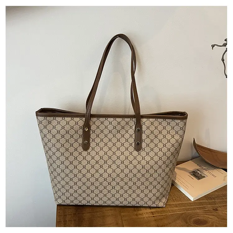 Women Vintage Printed Shoulder Bag Brown 2024 — feature 24