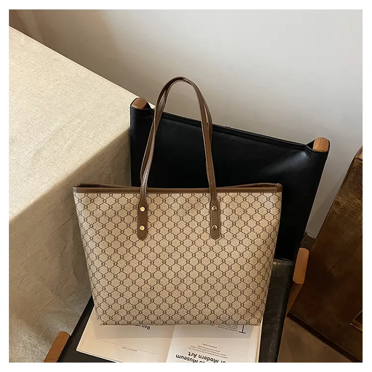 Women Vintage Printed Shoulder Bag Brown 2024 — feature 25