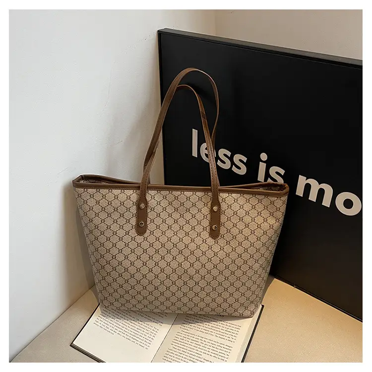 Women Vintage Printed Shoulder Bag Brown 2024 — feature 27