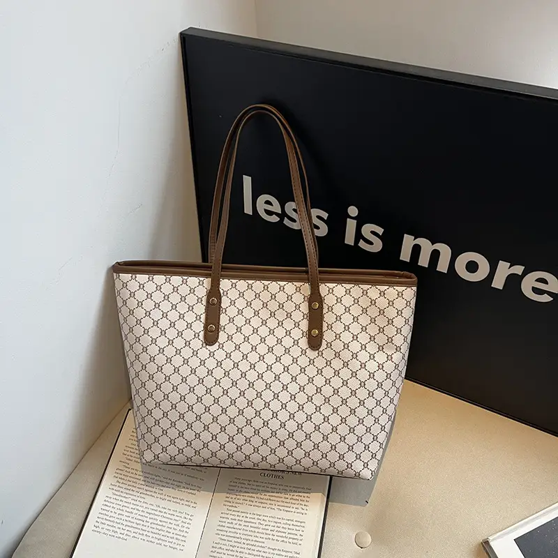 Women Vintage Printed Shoulder Bag Brown 2024 - Image 3
