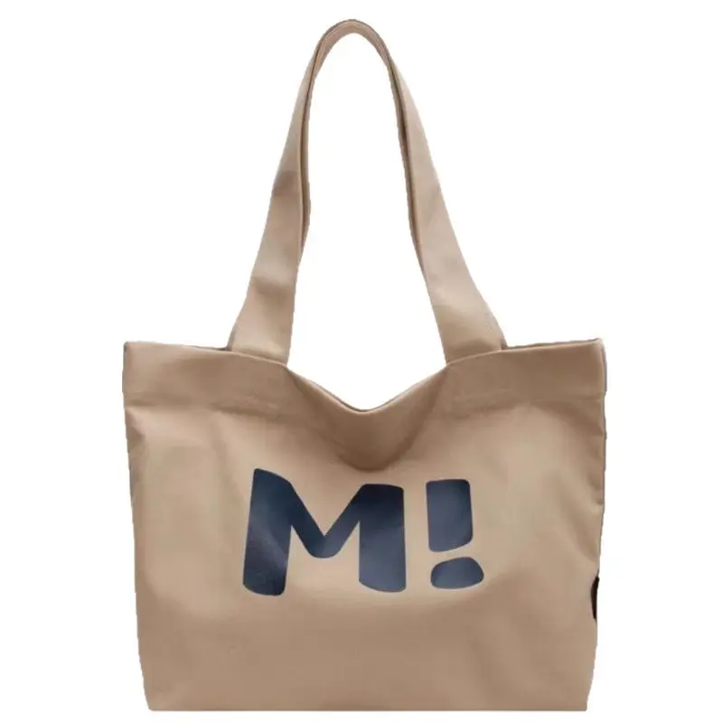 Women Canvas Large Tote Bag M! Logo 2024