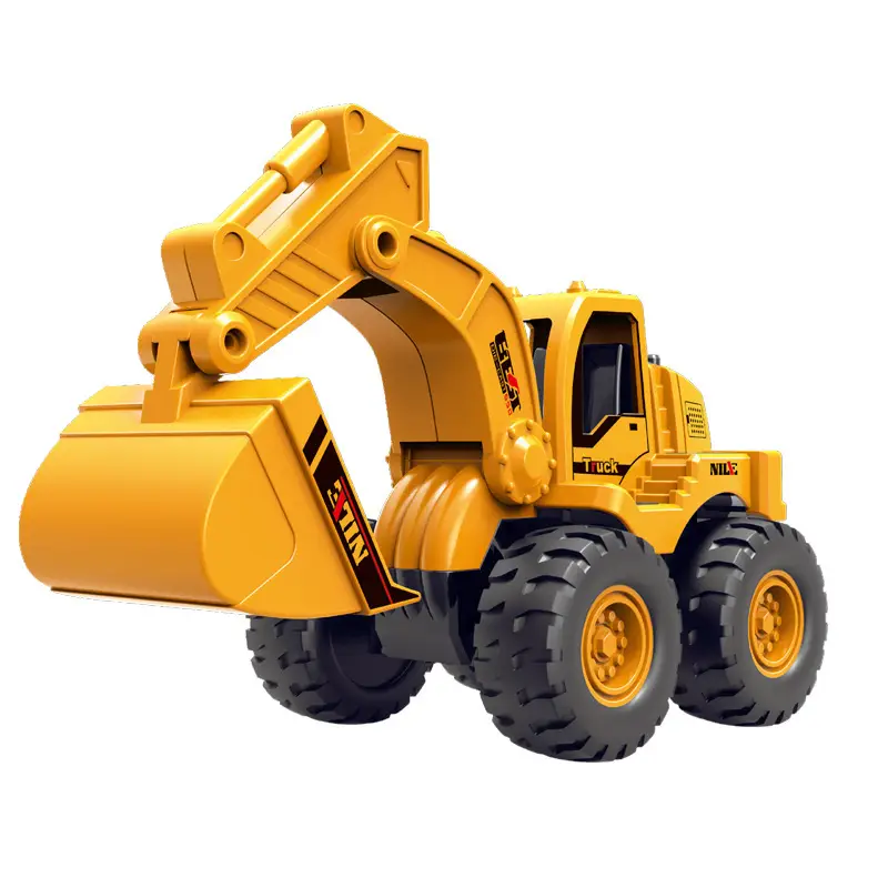 Cross-border Kids Engineering Toy Excavator Red 15.5cm - Image 9
