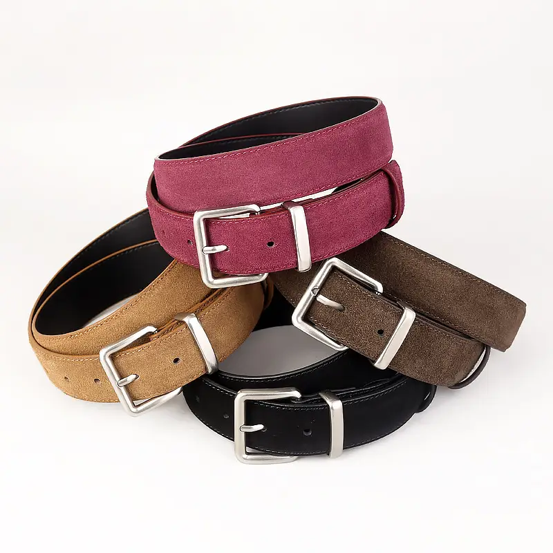 Vintage Cowhide Belt with Silver Buckle for Women - Image 13