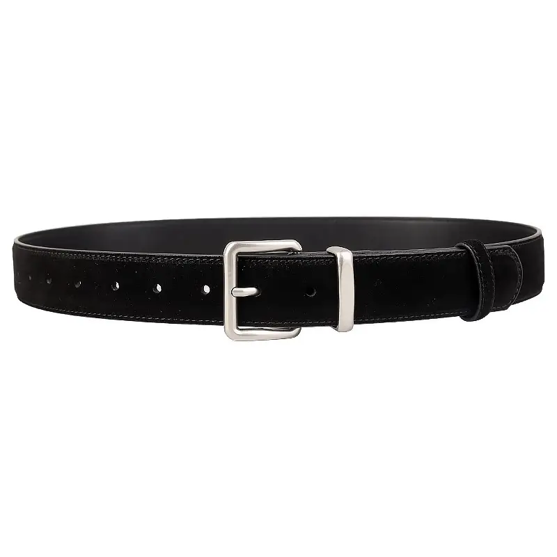 Vintage Cowhide Belt with Silver Buckle for Women - Image 16