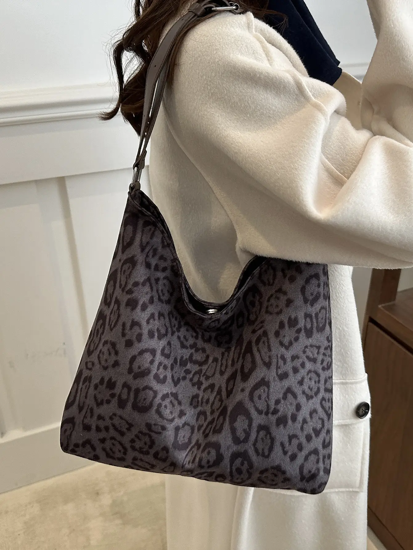 Leopard Print Women's Shoulder Crossbody Bag 2024
