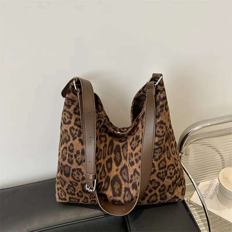 Leopard Print Women's Shoulder Crossbody Bag 2024