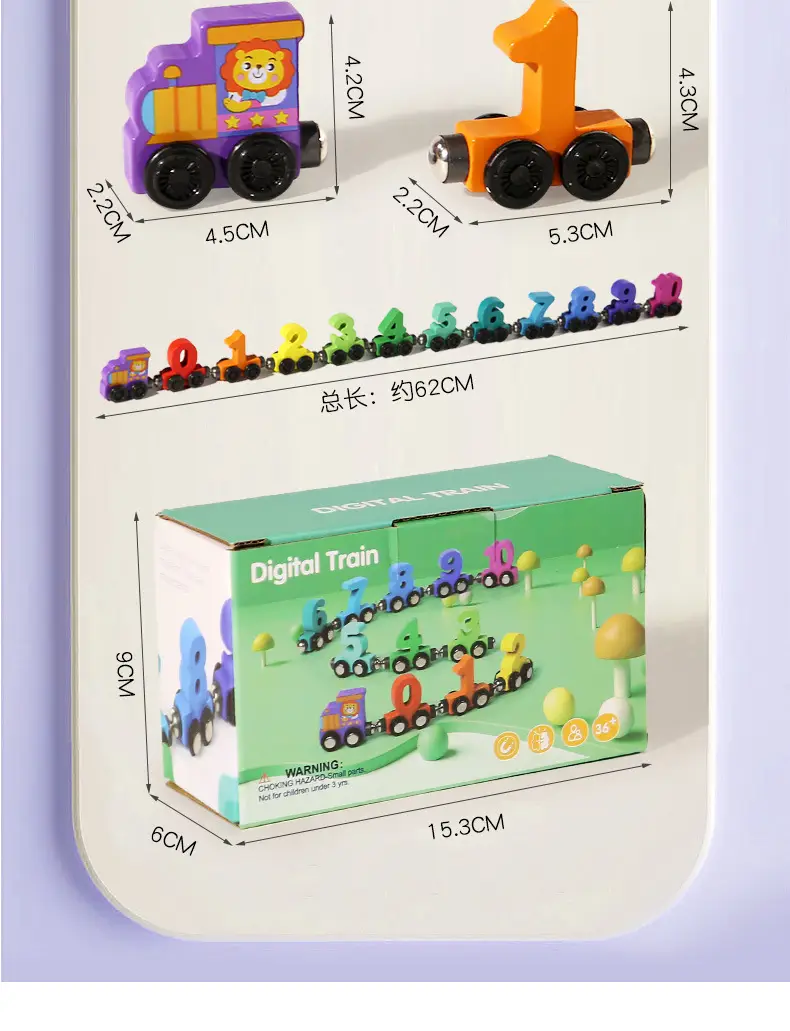 Children Magnetic Color Train Toy 0-10 — feature 20
