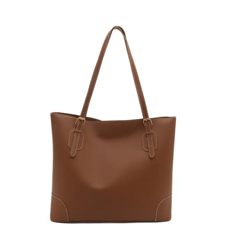 Retro Tan Shoulder Tote Bag 2024 Winter New - Image 9
