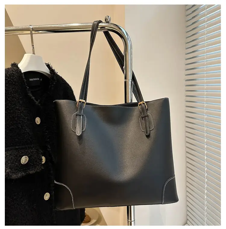Retro Tan Shoulder Tote Bag 2024 Winter New — feature 21