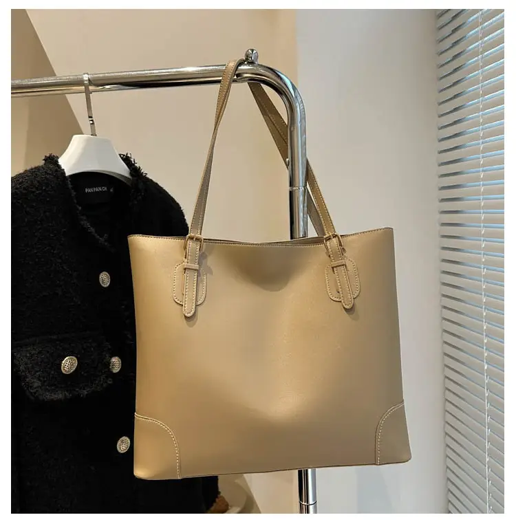 Retro Tan Shoulder Tote Bag 2024 Winter New — feature 24