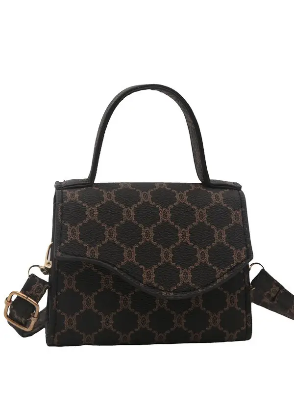 2024 Black GG Pattern Shoulder Bag for Women - Image 9