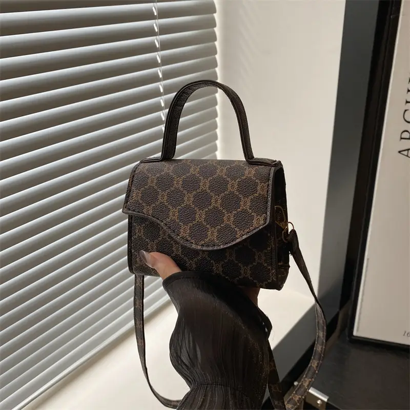 2024 Black GG Pattern Shoulder Bag for Women - Image 2
