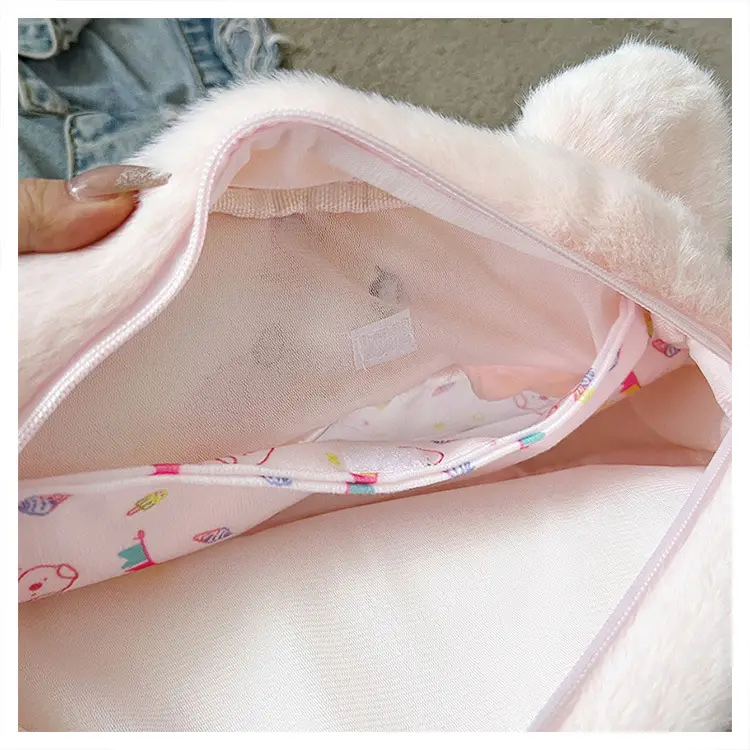 Cute Cartoon Plush Piggy Backpack for Women — feature 39
