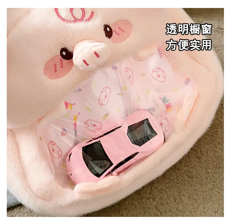 Cute Cartoon Plush Piggy Backpack for Women — feature 7