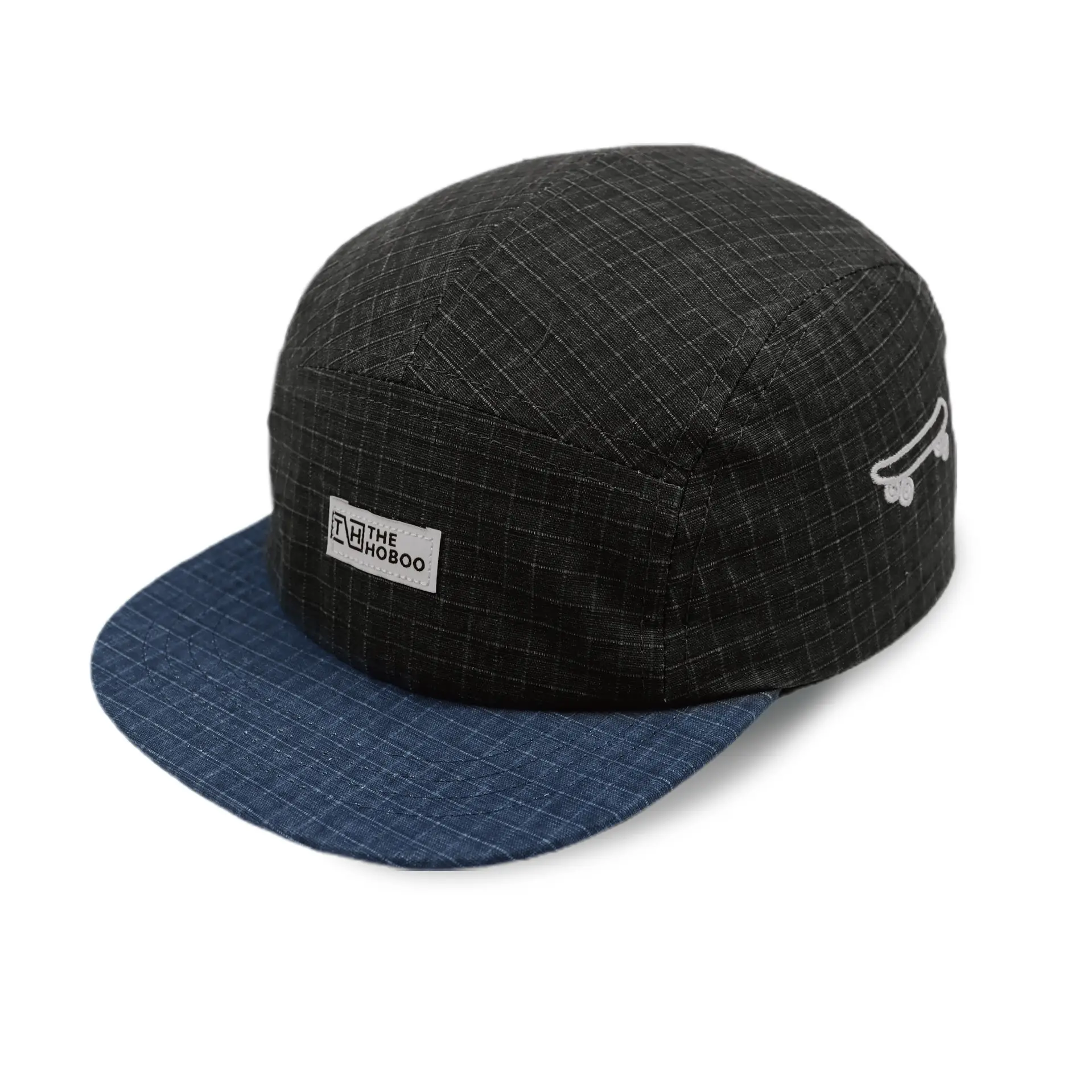 Japanese Flat Rim Plaid Cap for Men Summer Skateboard Hat - Image 6