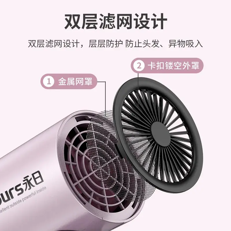 Yongri Portable Hair Dryer Constant Temp Travel Foldable - Image 5