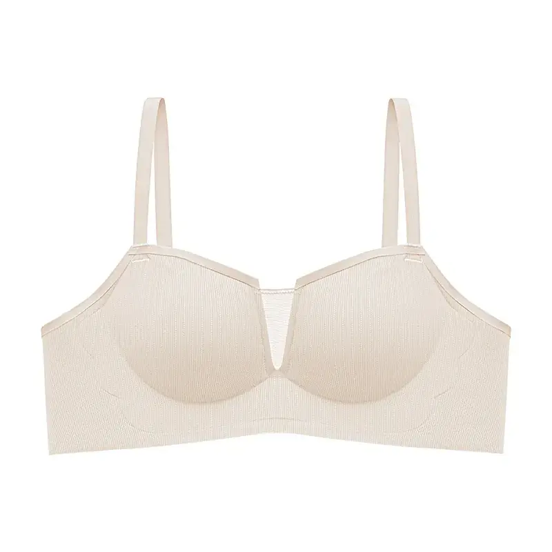 Non-Marking Half-Cup Bra for Small Busts, Soft Support, Wireless, Breathable