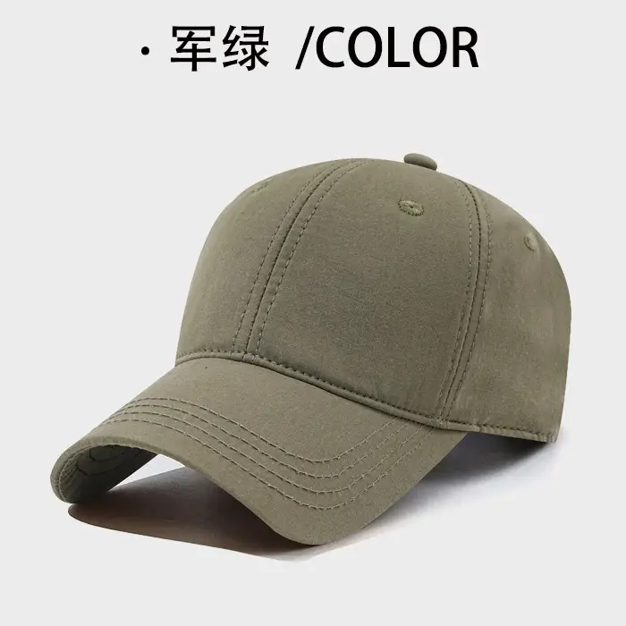 Men's Red Cotton Baseball Cap with Logo & UV Protective - Image 7