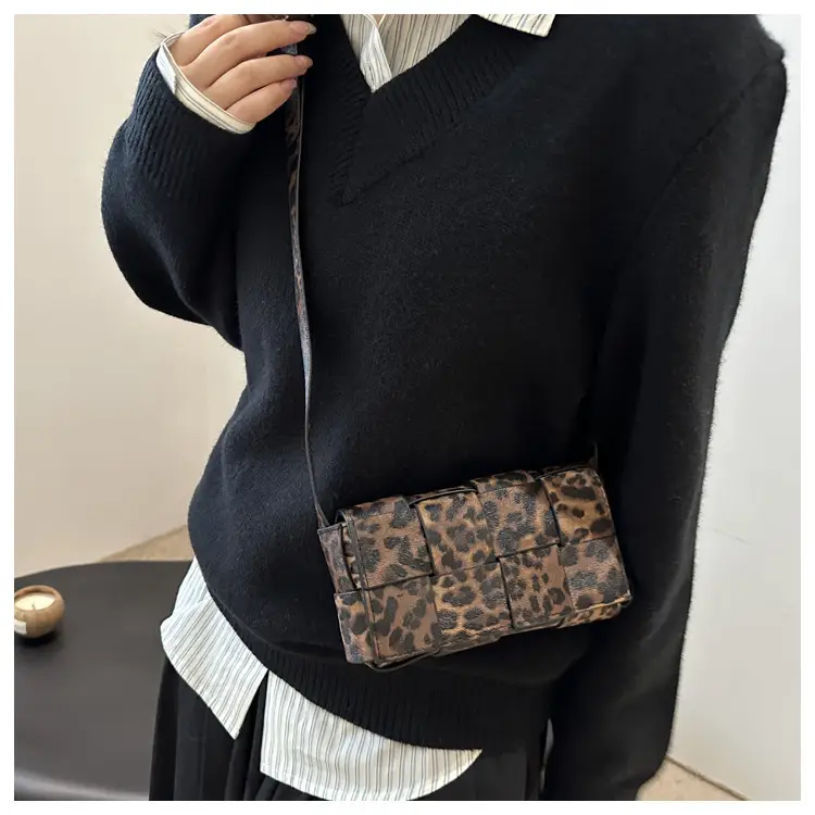Women Leopard Print Crossbody Bag 2024 New Style — feature 12