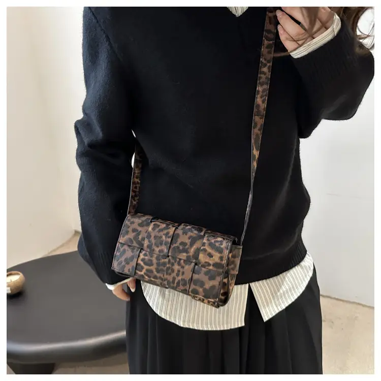 Women Leopard Print Crossbody Bag 2024 New Style — feature 13