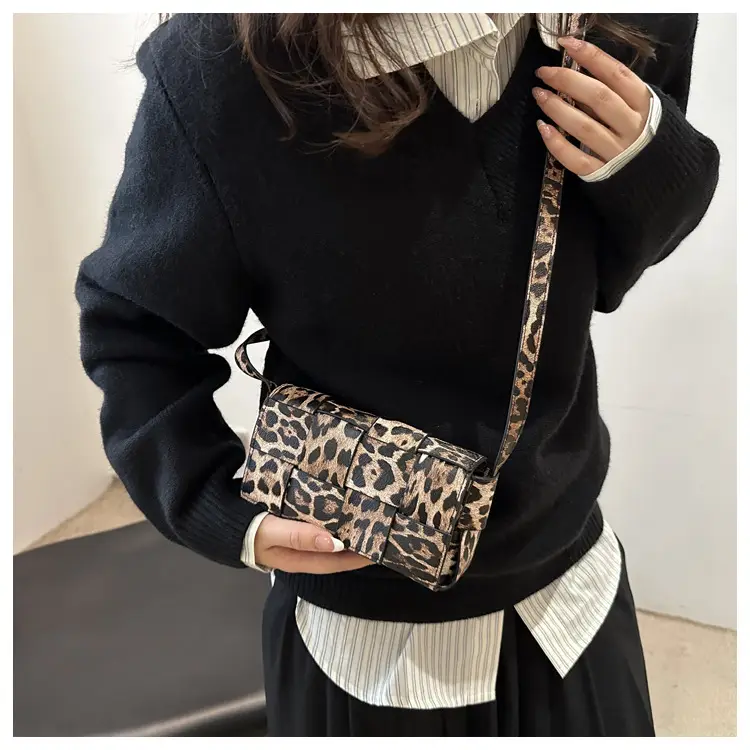Women Leopard Print Crossbody Bag 2024 New Style — feature 9