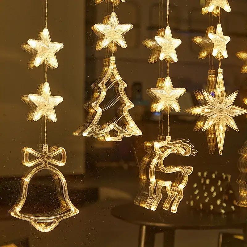 LED Five-Pointed Star Light Pendant for Christmas Decor