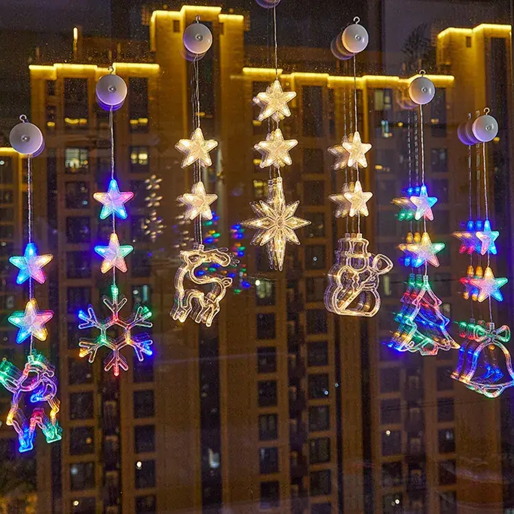 LED Five-Pointed Star Light Pendant for Christmas Decor