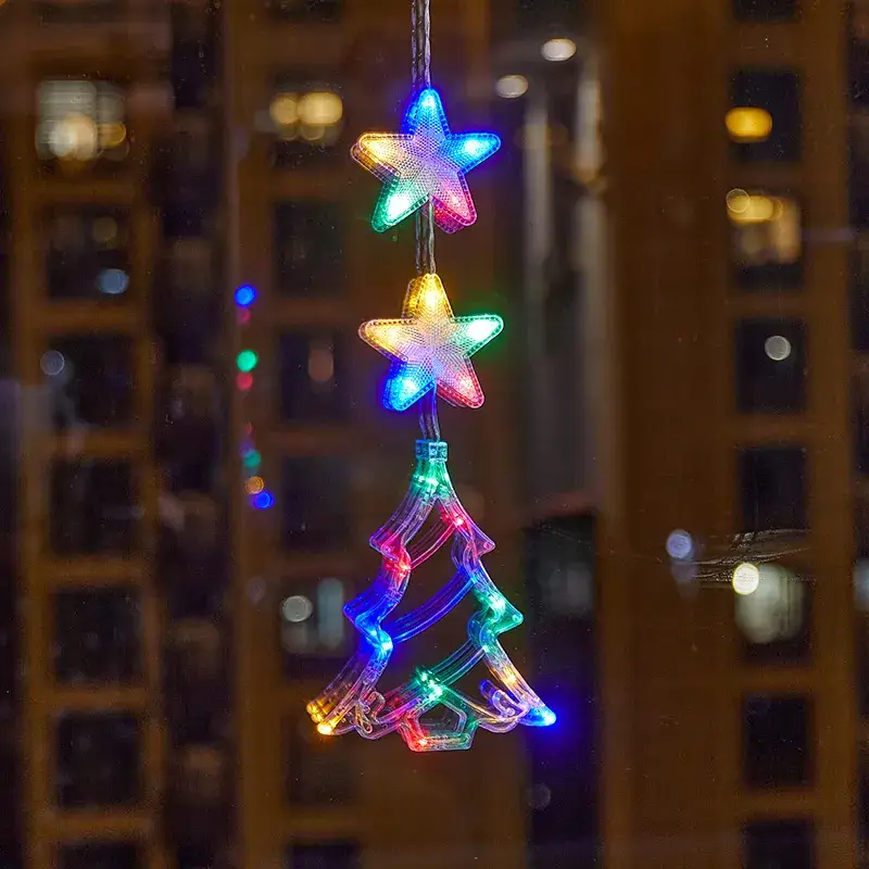 LED Five-Pointed Star Light Pendant for Christmas Decor