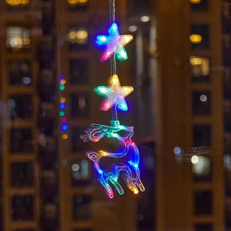 LED Five-Pointed Star Light Pendant for Christmas Decor