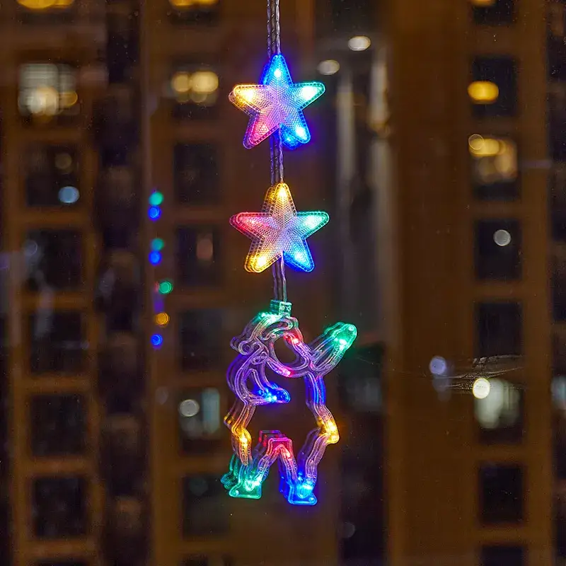 LED Five-Pointed Star Light Pendant for Christmas Decor