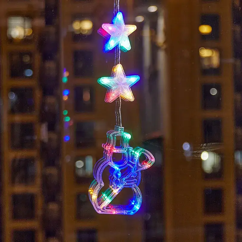 LED Five-Pointed Star Light Pendant for Christmas Decor
