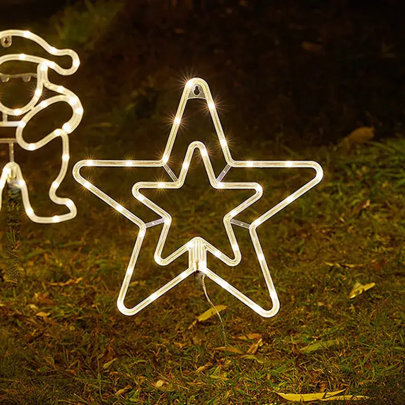 LED Five-Pointed Star Light Pendant for Christmas Decor