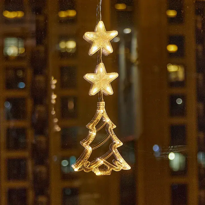 LED Five-Pointed Star Light Pendant for Christmas Decor