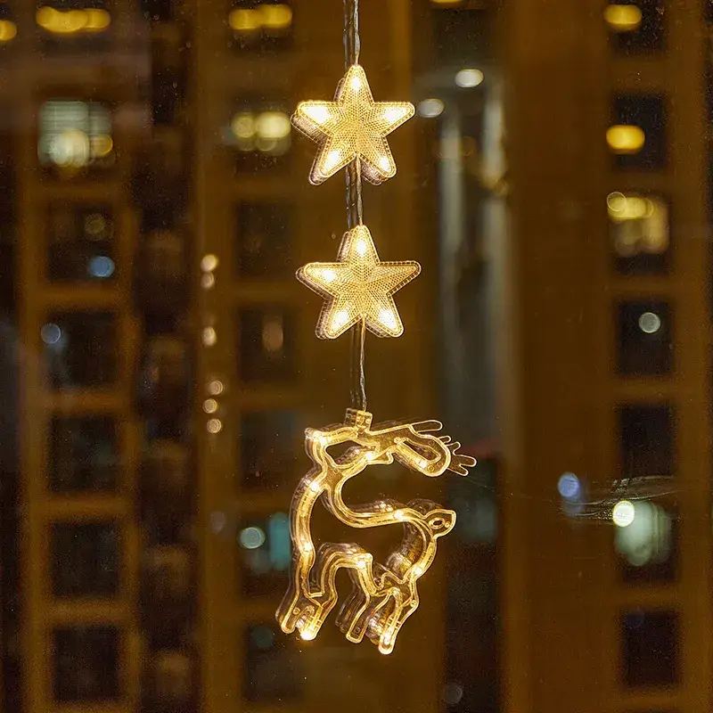 LED Five-Pointed Star Light Pendant for Christmas Decor