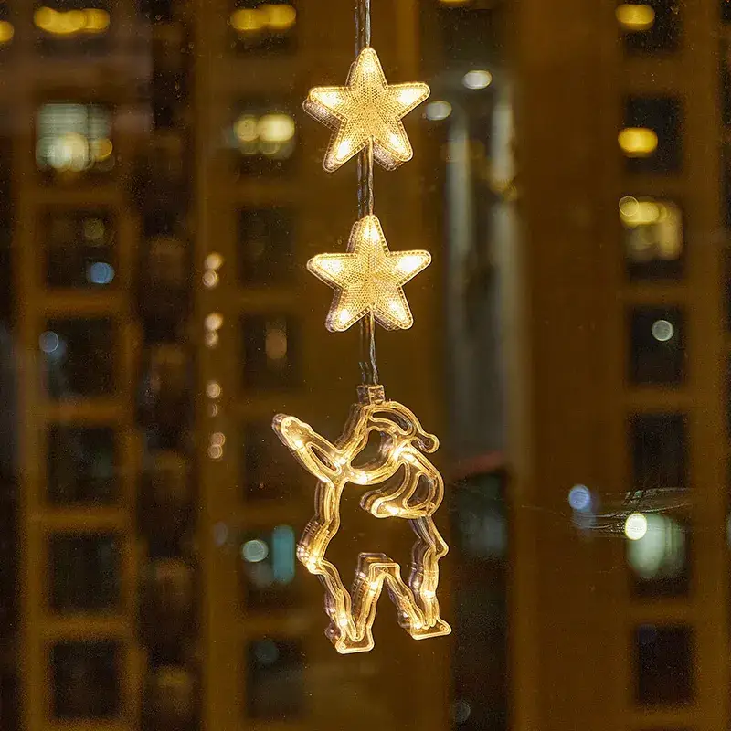 LED Five-Pointed Star Light Pendant for Christmas Decor