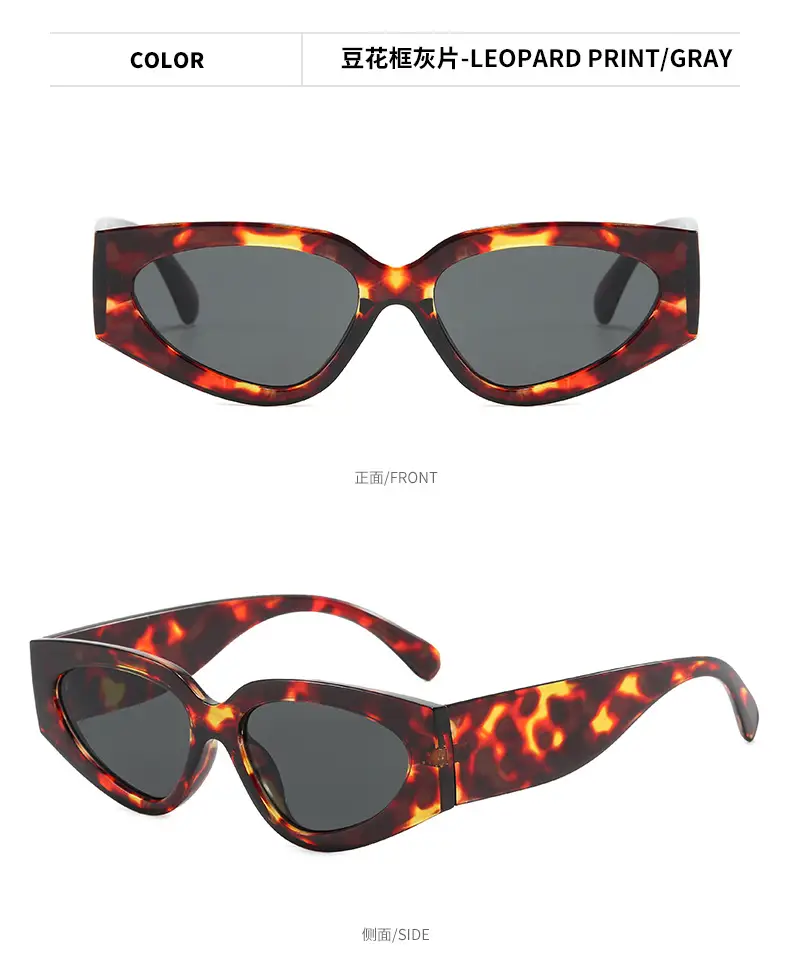 Square Sunglasses for Men, Flame Print, Dark Tinted, Korean Style — feature 7