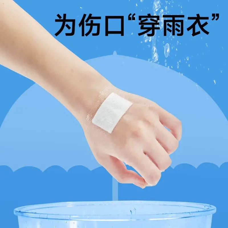 Zhende Transparent Dressing Medical Sterile Application Transparent Waterproof Application Postoperative Breathable Large Band-Aid