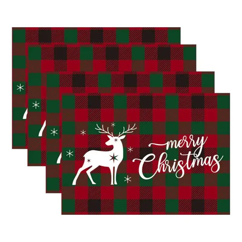 Christmas Santa Placemat Table Mat Decorative Living Room - Image 11