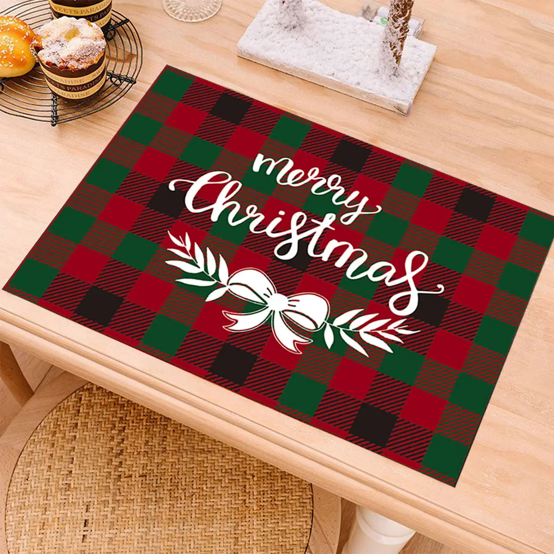 Christmas Santa Placemat Table Mat Decorative Living Room — feature 1