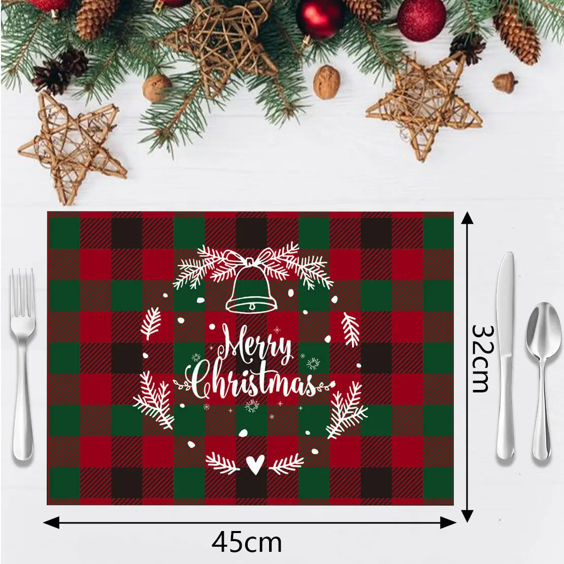 Christmas Santa Placemat Table Mat Decorative Living Room — feature 10