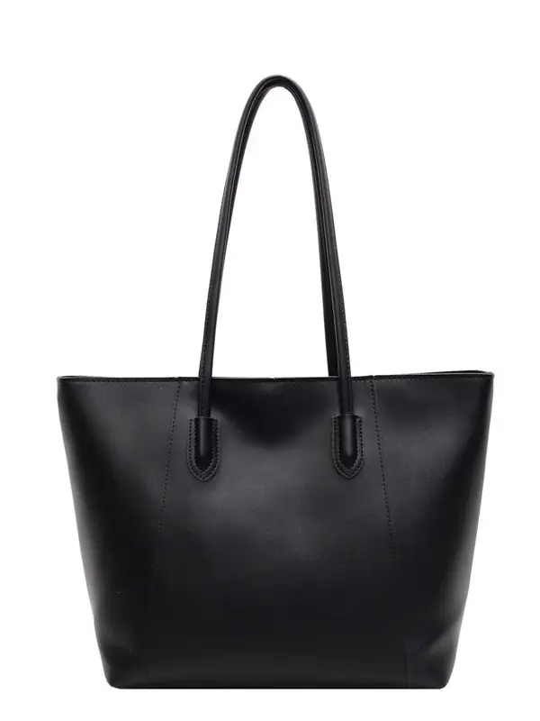 Women's Large Capacity Brown Leather Tote Bag - Image 10