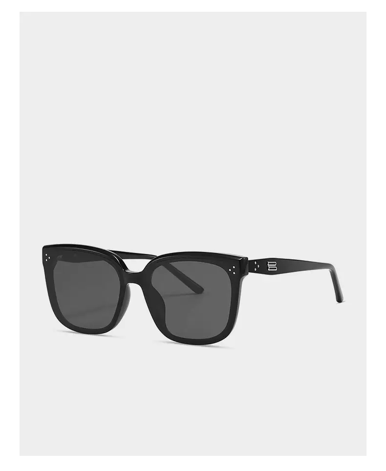 Ou Ming Anti-UV Sunglasses Black Large Frame — feature 9