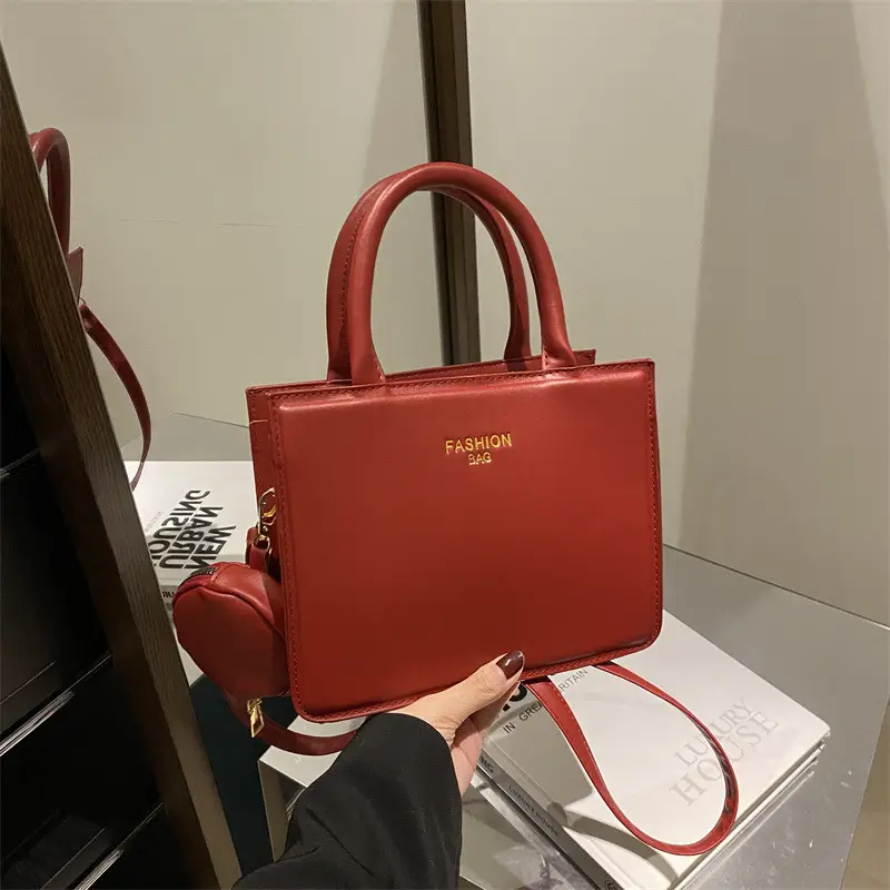 White Square Shoulder Bag for Women 2024 Winter - Image 6