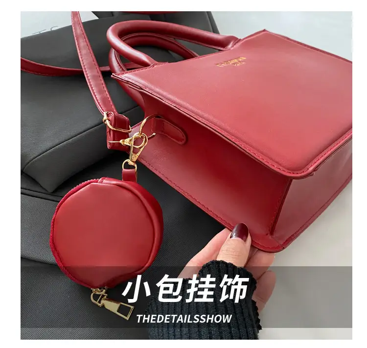 White Square Shoulder Bag for Women 2024 Winter — feature 5